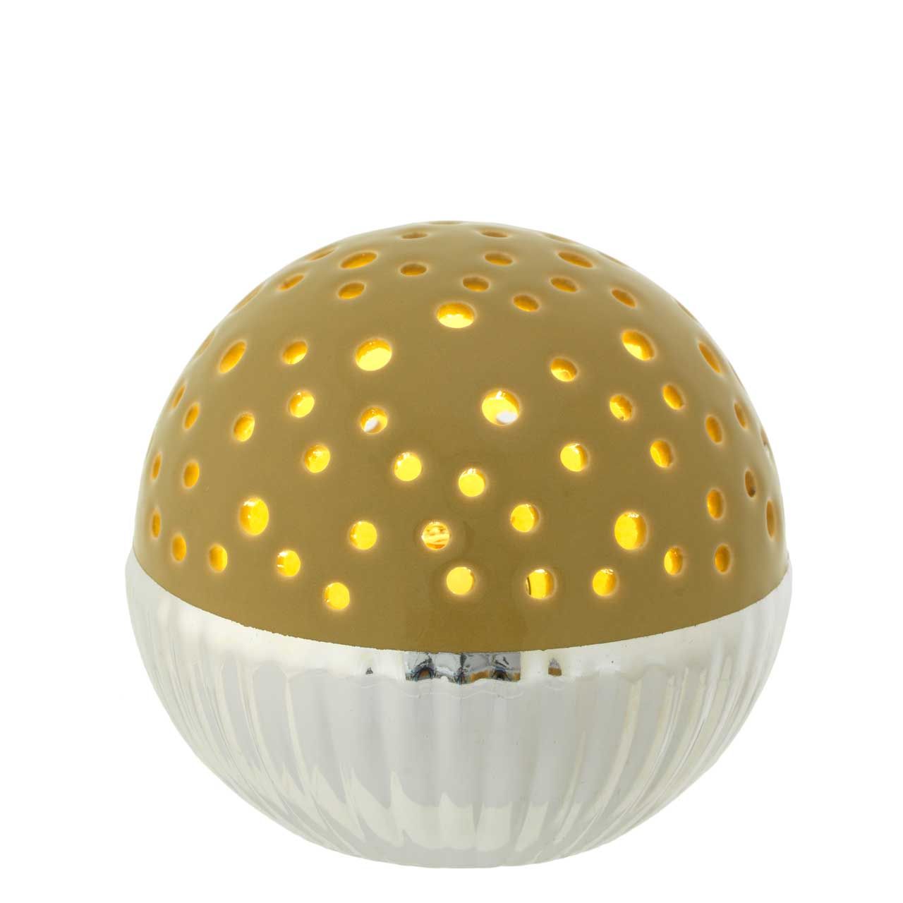 SFERA BICOLORE D. 12,5 CON LED VERDE